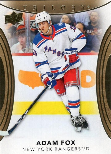 #69 Adam Fox - New York Rangers - 2022-23 Upper Deck Trilogy Hockey