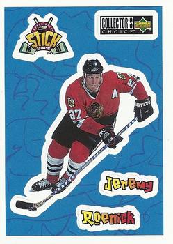 #S6 Jeremy Roenick - Chicago Blackhawks - 1996-97 Collector's Choice - Stick-Ums Hockey