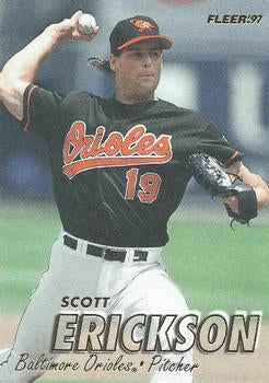 #6 Scott Erickson - Baltimore Orioles - 1997 Fleer Baseball