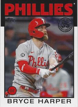 #86B-6 Bryce Harper - Philadelphia Phillies - 2021 Topps Update - 1986 Topps Baseball 35th Anniversary Baseball