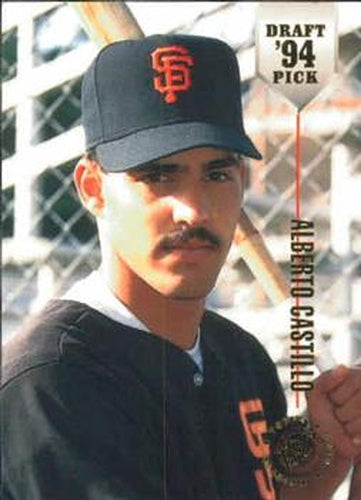 #6 Alberto Castillo - San Francisco Giants - 1994 Stadium Club Draft Picks Baseball