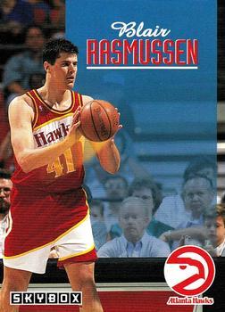 #6 Blair Rasmussen - Atlanta Hawks - 1992-93 SkyBox Basketball