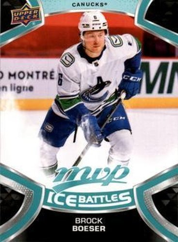 #6 Brock Boeser - Vancouver Canucks - 2021-22 Upper Deck MVP - Ice Battles Hockey