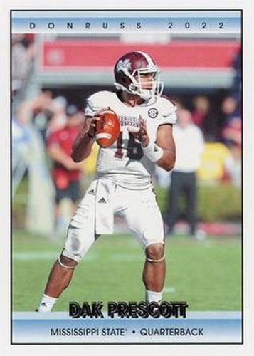 #6 Dak Prescott - Mississippi State Bulldogs - 2022 Panini Chronicles Draft Picks - Donruss Retro Football