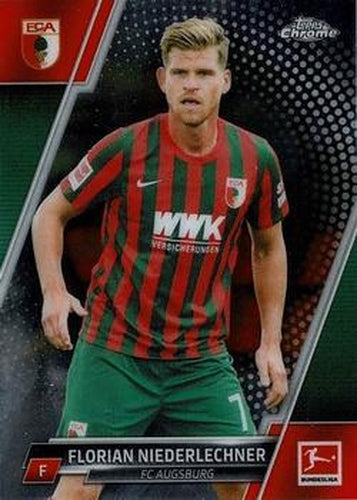 #6 Florian Niederlechner - FC Augsburg - 2021-22 Topps Chrome Bundesliga Soccer