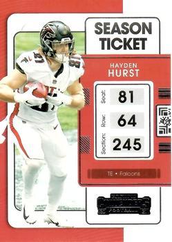 #6 Hayden Hurst - Atlanta Falcons - 2021 Panini Contenders Football