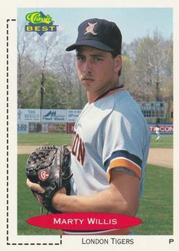 #6 Marty Willis - London Tigers - 1991 Classic Best Baseball