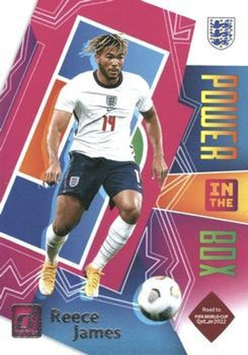 #6 Reece James - England - 2021-22 Donruss Road to FIFA World Cup Qatar 2022 - Power in the Box Soccer