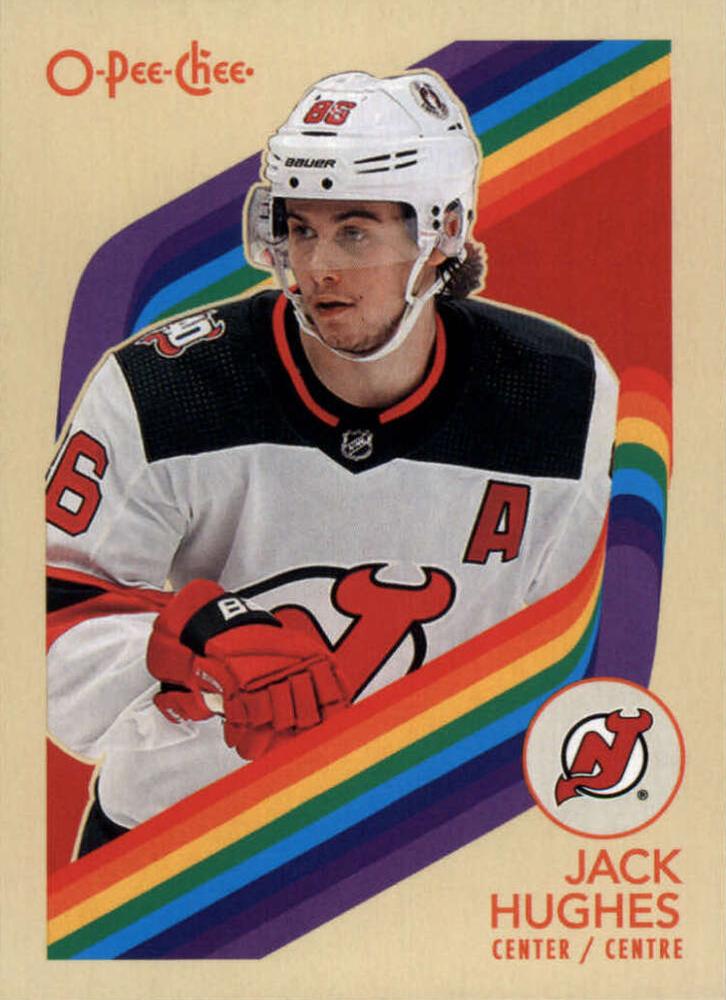 #6 Jack Hughes - New Jersey Devils - 2023-24 O-Pee-Chee - Retro Hockey