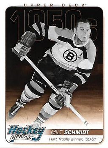 #HH6 Milt Schmidt - Boston Bruins - 2011-15 Upper Deck - Hockey Heroes