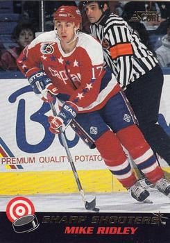 #6 Mike Ridley - Washington Capitals - 1992-93 Score - Sharp Shooters Hockey