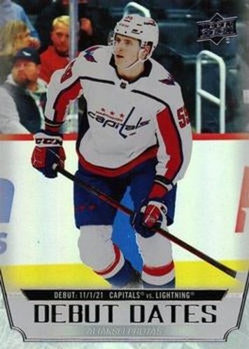 #DD-6 Aliaksei Protas - Washington Capitals - 2022-23 Upper Deck - Debut Dates Hockey