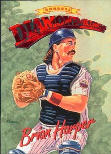 #DK-6 Brian Harper - Minnesota Twins - 1994 Donruss - Diamond Kings Baseball