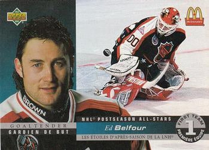 #McH-06 Ed Belfour - Chicago Blackhawks - 1993-94 Upper Deck McDonald's NHL All-Stars - Postseason Holograms Hockey