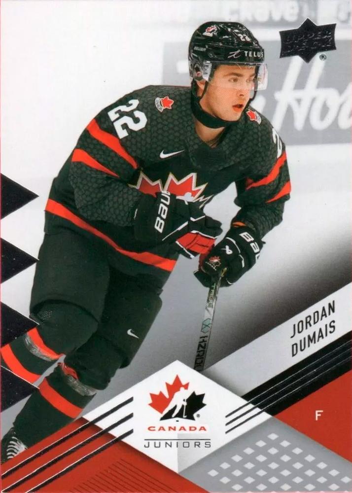 #6 Jordan Dumais - Canada - 2024 Upper Deck Team Canada Juniors Hockey