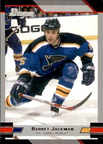 #6 Barret Jackman - St. Louis Blues - 2003-04 Bowman Draft Picks and Prospects Hockey