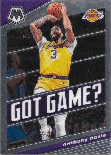 #6 Anthony Davis - Los Angeles Lakers - 2019-20 Panini Mosaic - Got Game Basketball