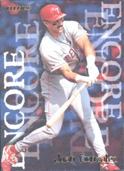 #700 Juan Gonzalez - Texas Rangers - 1997 Fleer Baseball