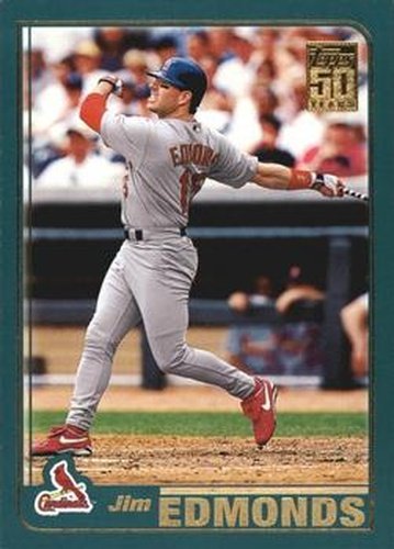#702 Jim Edmonds - St. Louis Cardinals - 2001 Topps Baseball