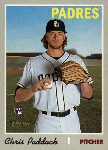 #703 Chris Paddack - San Diego Padres - 2019 Topps Heritage Baseball
