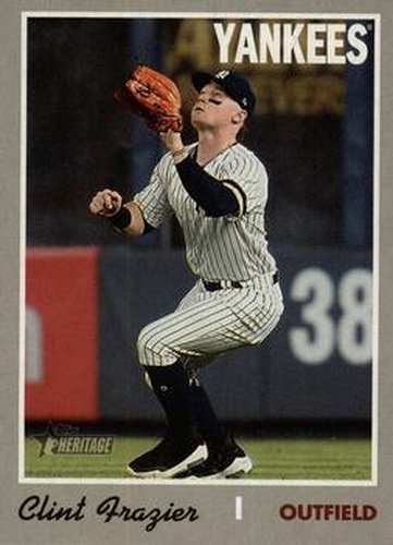 #708b Clint Frazier - New York Yankees - 2019 Topps Heritage Baseball