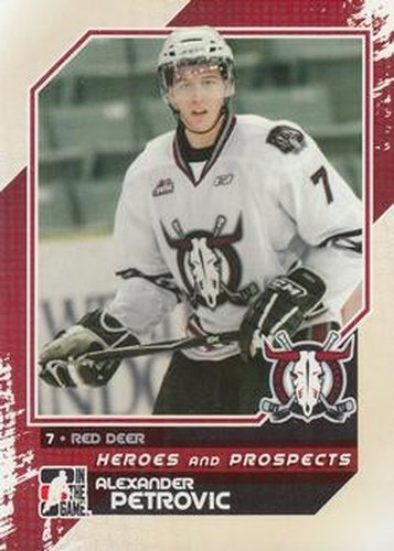 #70 Alexander Petrovic - Red Deer Rebels - 2010-11 In The Game Heroes and Prospects Hockey