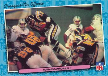 #70 Human Cannonball - San Diego Chargers - 1986 Fleer Team Action Football