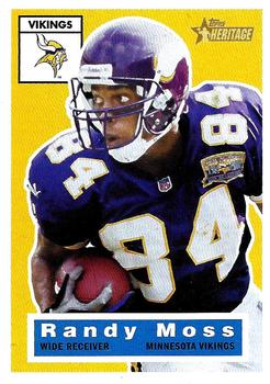 #70 Randy Moss - Minnesota Vikings - 2001 Topps Heritage Football