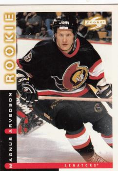 #70 Magnus Arvedson - Ottawa Senators - 1997-98 Score Hockey
