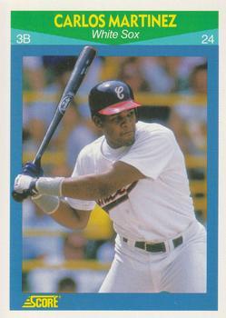 #70 Carlos Martinez - Chicago White Sox - 1990 Score Rising Stars Baseball