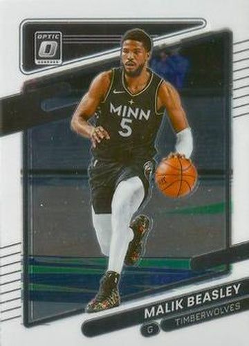 #70 Malik Beasley - Minnesota Timberwolves - 2021-22 Donruss Optic Basketball