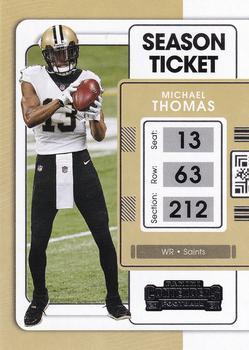 #70 Michael Thomas - New Orleans Saints - 2021 Panini Contenders Football