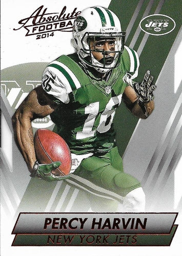 #70 Percy Harvin - New York Jets - 2014 Panini Absolute - Red Football