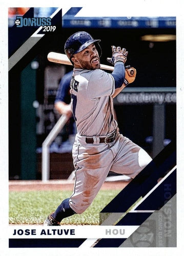 #70a Jose Altuve - Houston Astros - 2019 Donruss Baseball