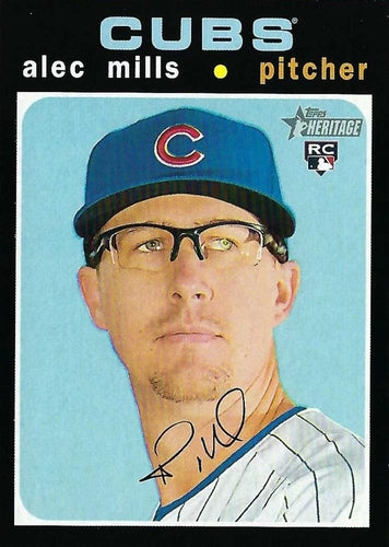 #711 Alec Mills - Chicago Cubs - 2020 Topps Heritage Baseball