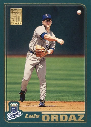 #719 Luis Ordaz - Kansas City Royals - 2001 Topps Baseball