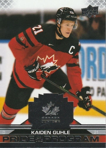 #71 Kaiden Guhle - Canada - 2022-23 Upper Deck Team Canada Juniors Hockey