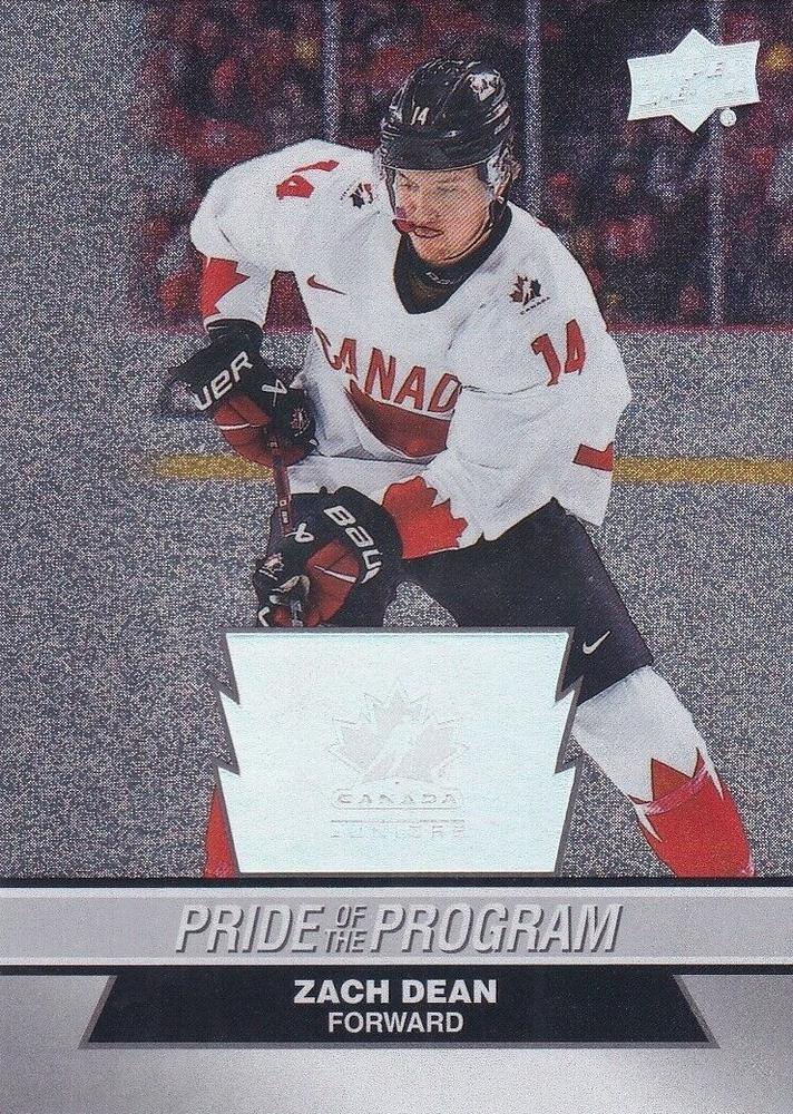 #71 Zach Dean - Canada - 2023 Upper Deck Team Canada Juniors - Patterned Foilboard Hockey