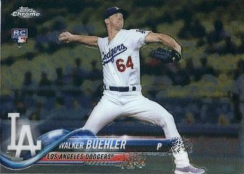 #71 Walker Buehler - Los Angeles Dodgers - 2018 Topps Chrome Baseball