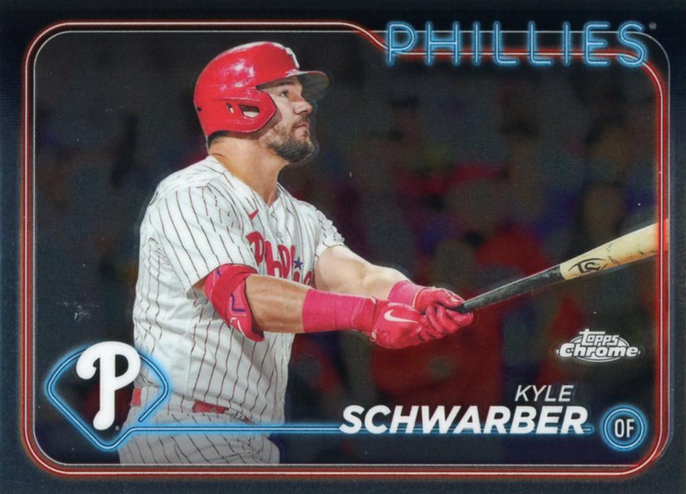 #71 Kyle Schwarber - Philadelphia Phillies - 2024 Topps Chrome Baseball