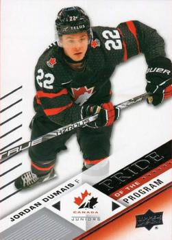 #71 Jordan Dumais - Canada - 2024 Upper Deck Team Canada Juniors Hockey