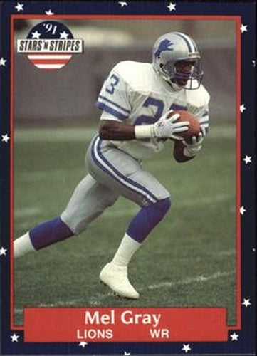 #71 Mel Gray - Detroit Lions - 1991 Fleer Stars 'n Stripes Football