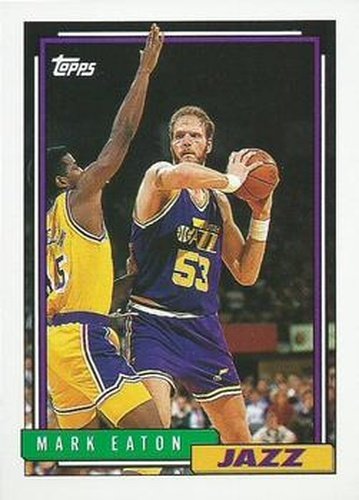 #71 Mark Eaton - Utah Jazz - 1992-93 Topps Basketball