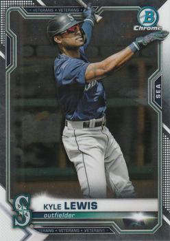 #71 Kyle Lewis - Seattle Mariners - 2021 Bowman Chrome Baseball