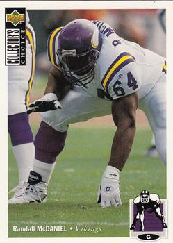 #71 Randall McDaniel - Minnesota Vikings - 1994 Collector's Choice Football