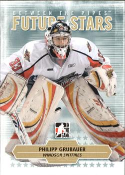 #71 Philipp Grubauer - Windsor Spitfires - 2009-10 In The Game Between The Pipes Hockey