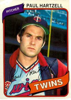 #721 Paul Hartzell - Minnesota Twins - 1980 Topps Baseball