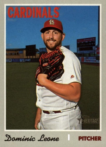 #723 Dominic Leone - St. Louis Cardinals - 2019 Topps Heritage Baseball