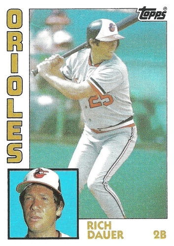 #723 Rich Dauer - Baltimore Orioles - 1984 Topps Baseball