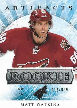 #191 Matt Watkins - Phoenix Coyotes - 2012-13 Upper Deck Artifacts Hockey